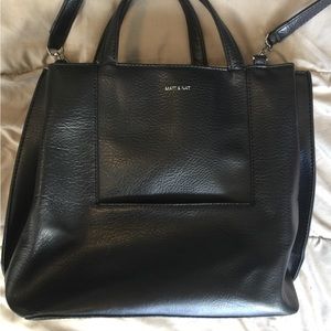 Matt & Nat black vegan leather satchel